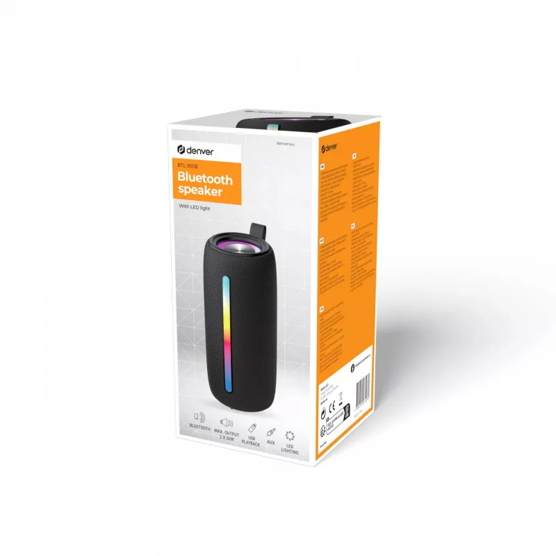 Mono portable speaker Denver BTL-360B Black