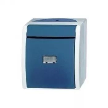 Busch-Jaeger Two-Way Switch Ocean Surface-Mount Blue-Green 2601/6 WGL-53 (2601/6 WGL-53)