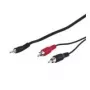 Wentronic Goobay 3,5mm-jack-/RCA-Adapter Cable, Black, 15 m - jack 3,5 mm-Plug (3-Pin, Stereo) > 2x RCA-Plug (Audio left/right) (50780)