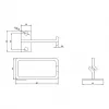 ROLINE cable grommet, 40x80 mm, Metal, side cable entry