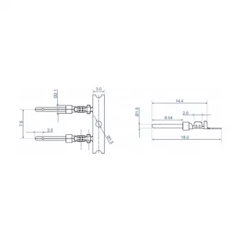 Crimp contacts for D-Sub male DeLOCK 66726