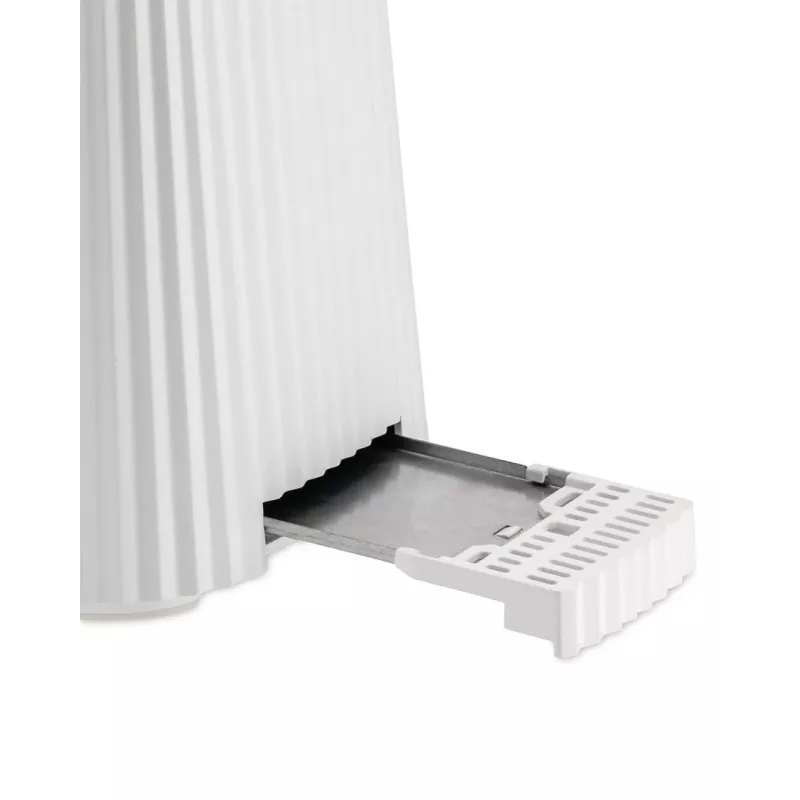 Toaster Alessi MDL08B Black — Plissé design, 6 browning settings, bagel/defrost/reheat, 340×185×250 mm
