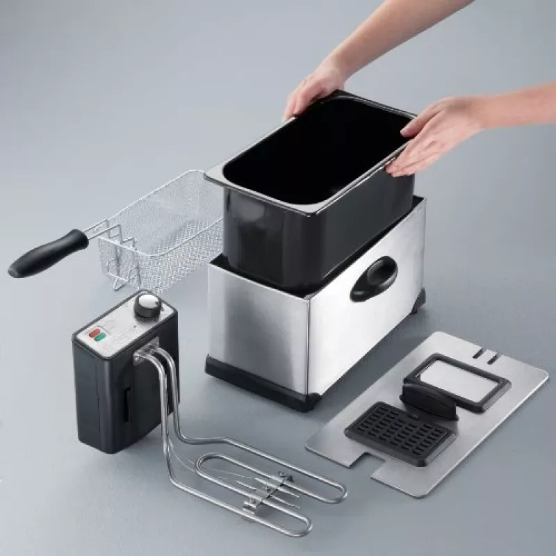 Deep fryer Severin FR 2431 Single 3 L 2000 W Stainless steel