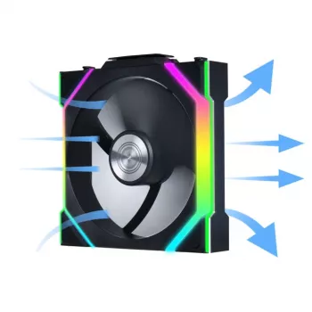 Fan Lian Li UNI FAN SL Wireless 120 12 cm Black 28.5 dB 64.05 cfm