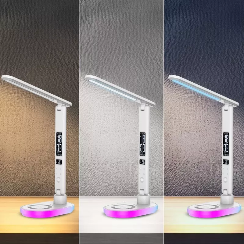 Table lamp Hawk HW-LAMP03 White RGB — adjustable LED desk lamp with RGB lighting