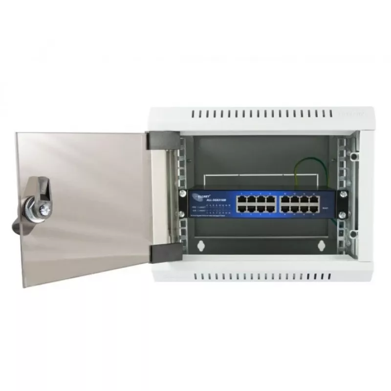 Managed Switch ALLNET 112534 L2 Gigabit Ethernet 16 Ports 19U Black