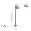 Maclean MC-504A S Adjustable Ceiling Bracket 23-42 30kg