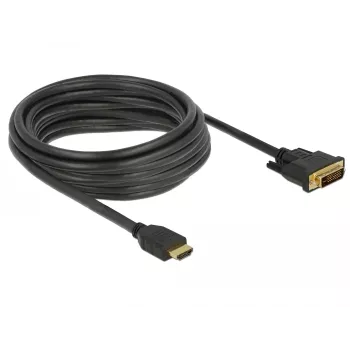Video Cable Adapter DeLOCK 85656 5 m HDMI Type A DVI Black