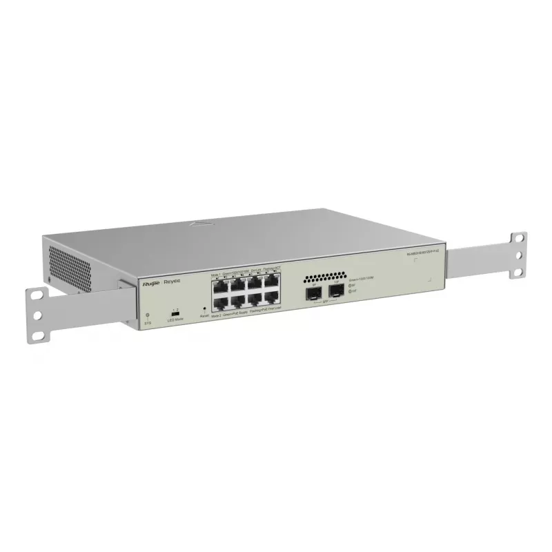 Ruijie Networks RG-NBS3100-8GT2SFP-P-V2 network switch Managed L2 Gigabit Ethernet (10/100/1000) Power over Ethernet (PoE) Metallic