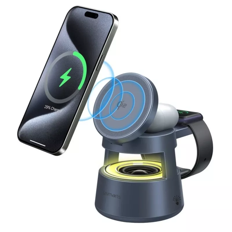 Wireless Charger 4smarts 541327 USB Type-C Indoor Grey