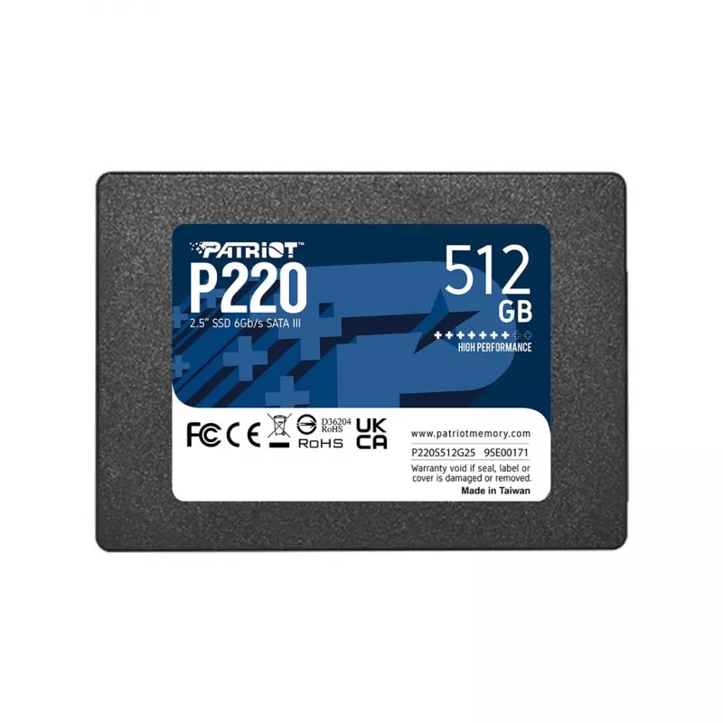 Patriot Memory P220 512GB 2.5 Serial ATA III (P220S512G25)