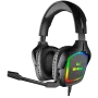 Gaming headphones with microphone AP-U750MV, black (USB, RGB)