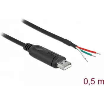 Adapter cable USB 2.0 Type-A to Serial RS-232 DeLOCK 63497