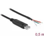 Adapter cable USB 2.0 Type-A to Serial RS-232 DeLOCK 63497