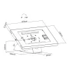 Tablet wall mount MACLEAN MC-475W for 7–10 inch tablets, white