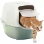 Hooded litter box Rotho Bailey Green White 560×400×390 mm, carbon filter, 1 handle