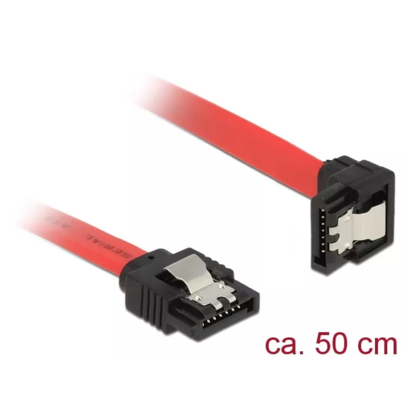 SATA cable DeLOCK 83979 0.5 m SATA 7-pin Black Red
