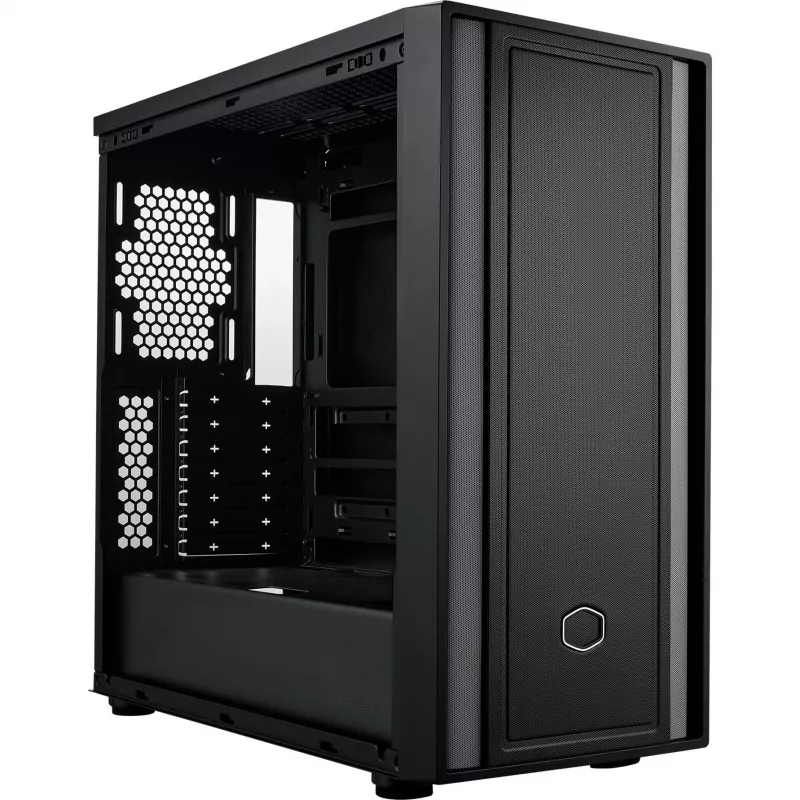 Cooler Master MasterBox 600 Lite PC case, MIDI-Tower, E-ATX, Tempered Glass - Black