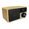 Tabletop Radio Sangean DDR-7 Natural Wood FM AM Bluetooth, wooden cabinet, FM/AM tuner, Bluetooth audio