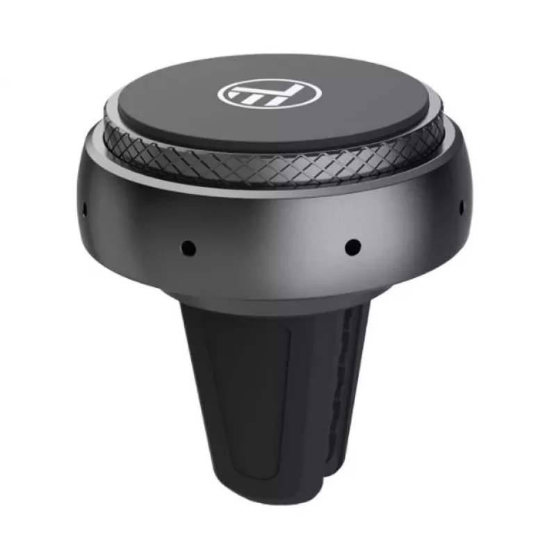 Car fragrance kit Tellur FreshDot Lemon — air vent mount, grey