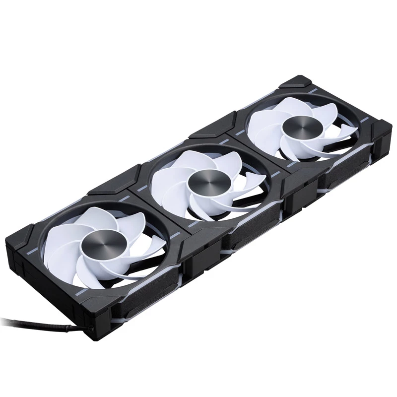 PHANTEKS D30-120 120mm ARGB Case Fans, Black, 3-Pack