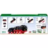Brio Battery-Powered Steam Locomotive with Water Tank, Ages 3+