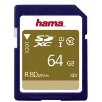 Hama 00124136 memory card 64 GB SDXC UHS-I Class 10