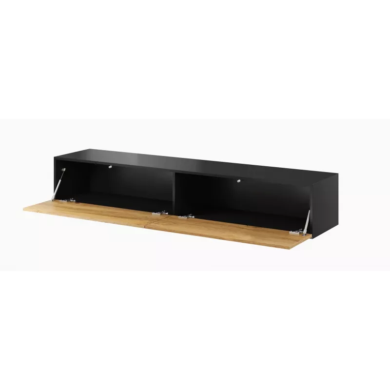 Cama TV Stand VIGO '180' 30/180/40 black/wotan oak