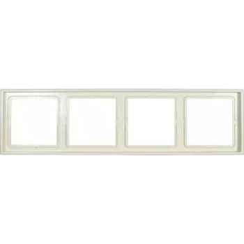 Jung 4-way Frame LS 990 Creme-White LS984W (LS984W)
