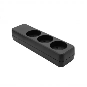Power strip ProXtend K3-0B — 3-way black power extension (ProXtend K3-0B)