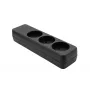 Power strip ProXtend K3-0B — 3-way black power extension (ProXtend K3-0B)