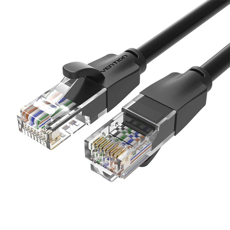 Patch Cable CAT.6 UTP/5M Black Ibebj Vention