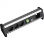 Power Extension Bachmann 3x Schuko 1x GST18 Black Silver