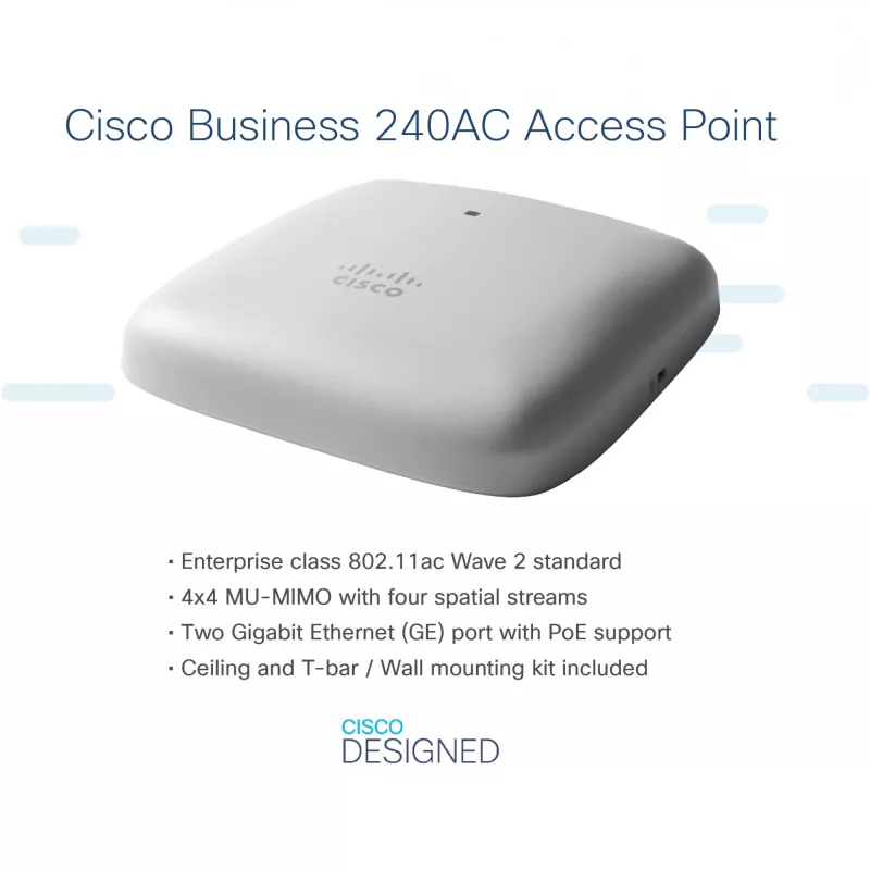 Business 240AC - Access point - Wi-Fi 5 - 2.4 GHz, 5 GHz (Pack of 3)