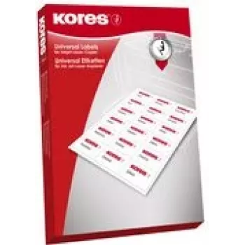 Non-adhesive label Kores L210297.25PE 25 pcs White Rectangle