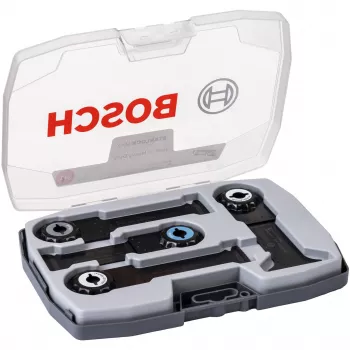 Bosch Starlock Best of Heavy Duty Sets, 4-Piece, Blade set, Metal, Wood, Black, Box