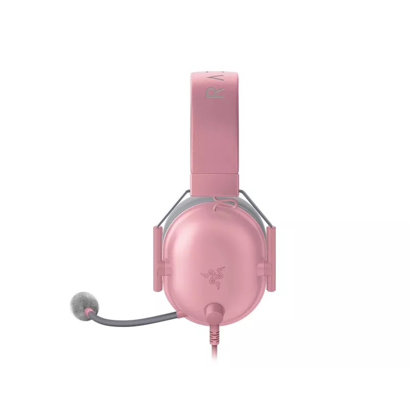 Headset Razer Blackshark V2 X wired binaural gaming headset, 3.5mm, virtual 7.1, 32Ω, foam ear pads, pink