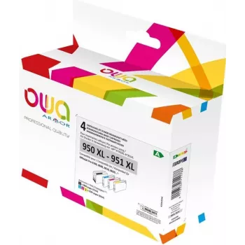 Armor OWA - 4er-Pack - Schwarz, Gelb, Cyan, Magenta - kompatibel - Tintenpatrone (Alternative zu: HP 950XL, HP 951XL) - für HP Officejet Pro 251dw, 27