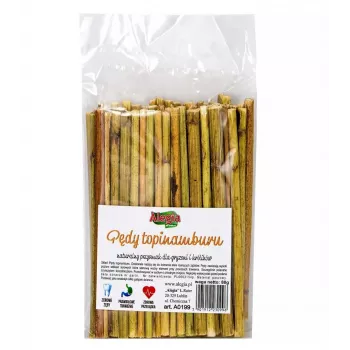Dried Jerusalem artichoke shoots 80 g – Alegia chew treat for rodents and rabbits, solid sack, sugar-free