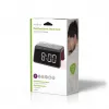 WCACQ30BK, Digital alarm clock, rectangular, black, acrylonitrile-butadiene-styrene (ABS
