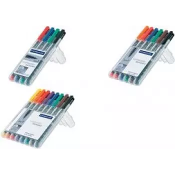 Permanent Marker Staedtler 314 WP4 Black Blue Green Red