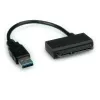 ROLINE USB 3.0 to SATA Adapter - Storage Controller - 6.4 cm, 8.9 cm (2.5, 3.5) - SATA 6Gb/s - 600 MBps - USB 3.0 - Black (12.02.1043)