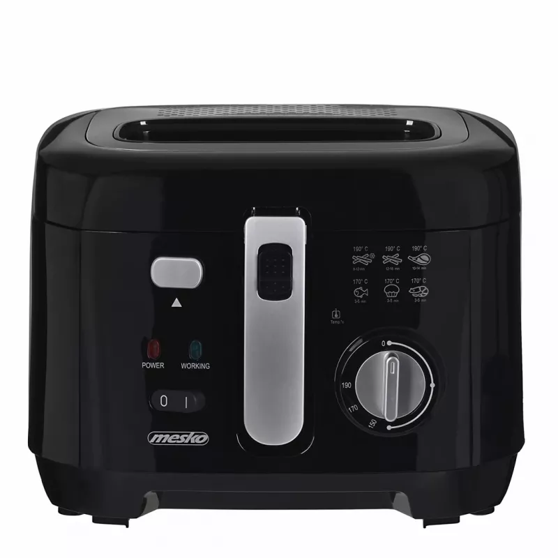Deep fryer Mesko Home MS 4908 Single 2.5 L 1800 W Black Grey