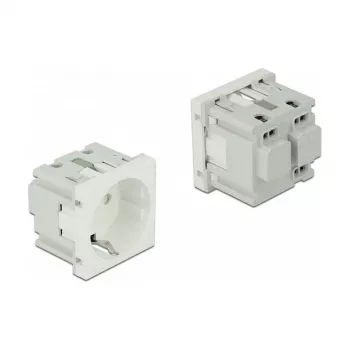 Power socket outlet DELOCK 81320 CEE 7/3 3P+N+PE 250V 16A White ABS 45×45×43 mm