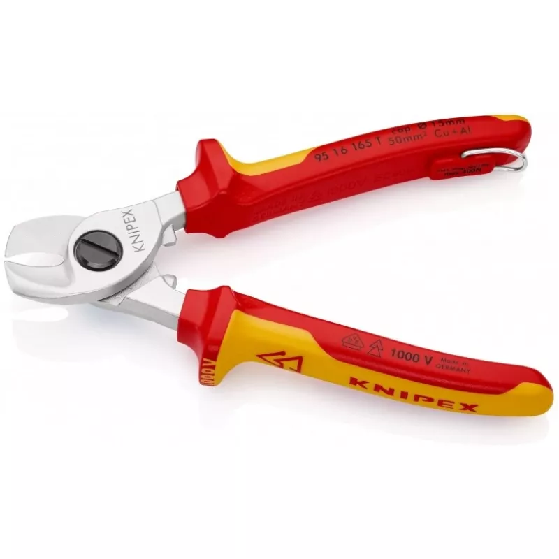 Knipex 95 16 165 T cable crimper Crimping tool Black, Yellow