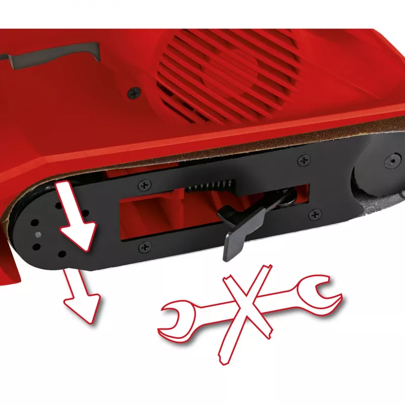 Belt Sander TC-BS 8038 (Red/black, 800 Watt)
