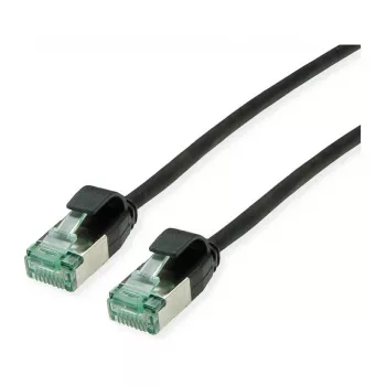 ROLINE RM U/FTP DataCenter Patch Cable Cat.6A (Class EA), slim, black, 0,5 m
