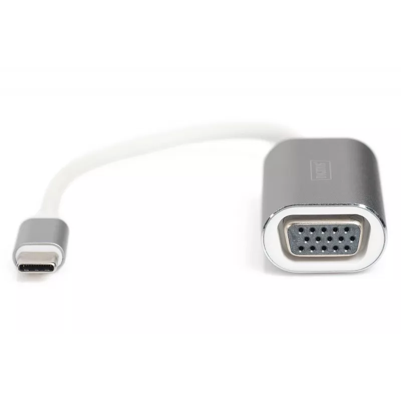 DIGITUS DA-70837 Adapter graficzny VGA 1080p FHD to USB 3.0 Type C, aluminiowy
