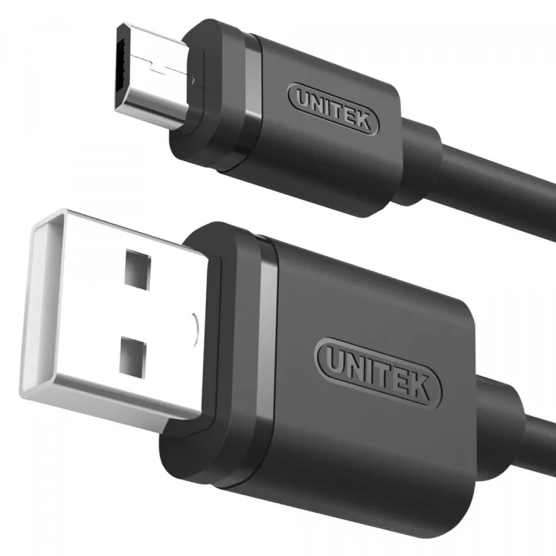 UNITEK Y-C434GBK USB cable USB 2.0 1.5 m USB A Micro-USB B Black