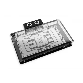 Backplate Alphacool 10268 Acrylic Aluminium Chrome Copper Nylon Black 160.8mm